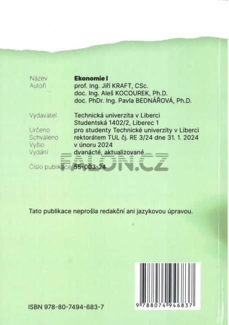 Ekonomie II - záda