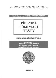 Písemné přijímací testy TVS, VT - titulka