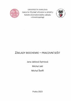 Základy biochemie - pracovní sešit 2023 - titulka