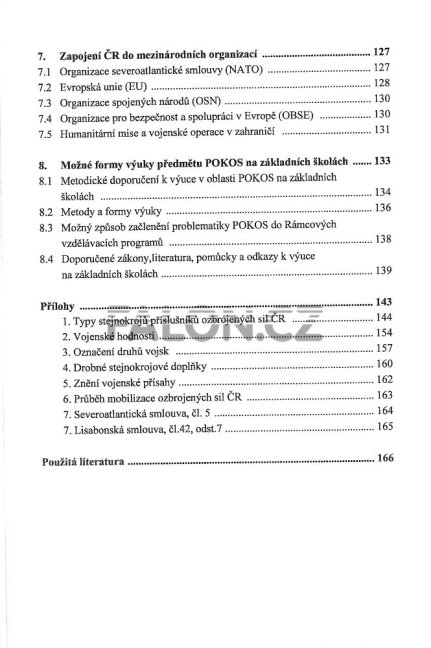 Příprava občanů k obraně státu - obsah 2